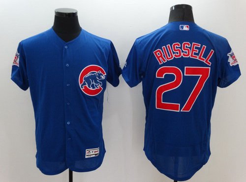 Addison Russell Chicago Cubs blue jersey
