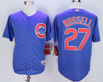 Addison Russell Chicago Cubs blue jersey