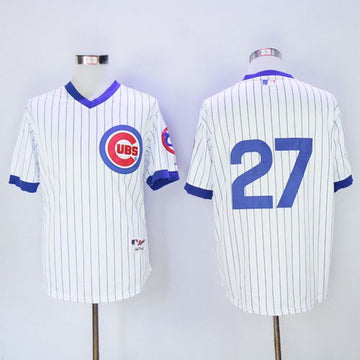 Addison Russell No Name Chicago Cubs white jersey