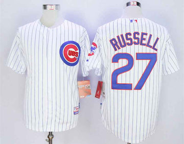 Addison Russell Chicago Cubs white jersey
