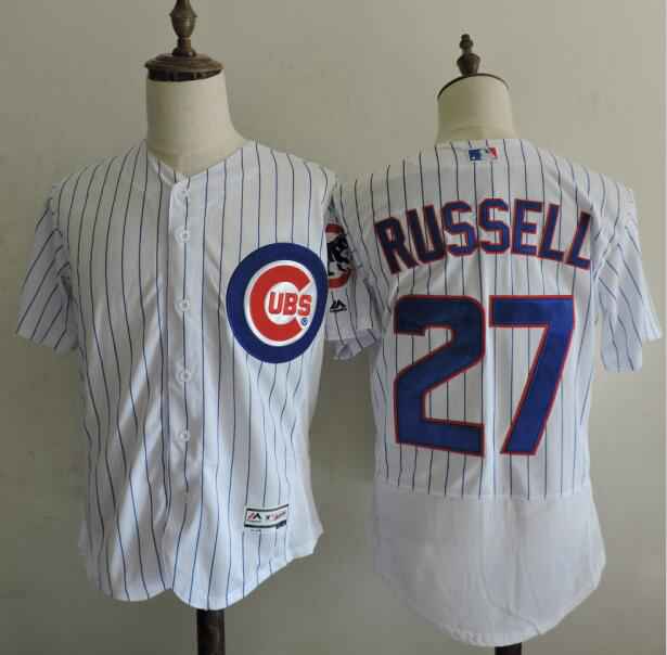Addison Russell Chicago Cubs white Home jersey