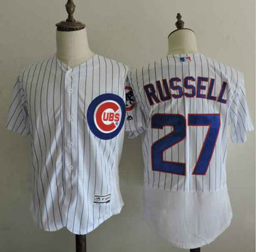 Addison Russell Chicago Cubs white Home jersey