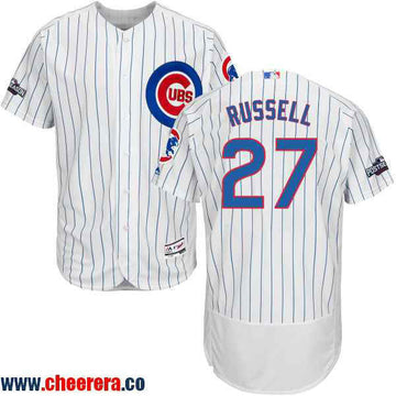 Addison Russell Chicago Cubs white Home jersey