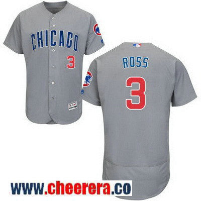 David Ross Chicago Cubs gray Road jersey