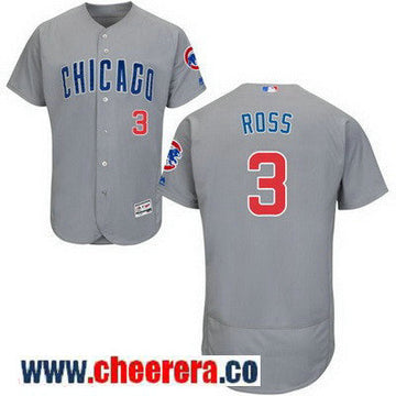 David Ross Chicago Cubs gray Road jersey