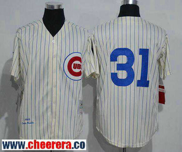 Greg Maddux Chicago Cubs cream Throwback jersey