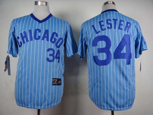Jon Lester Chicago Cubs blue jersey