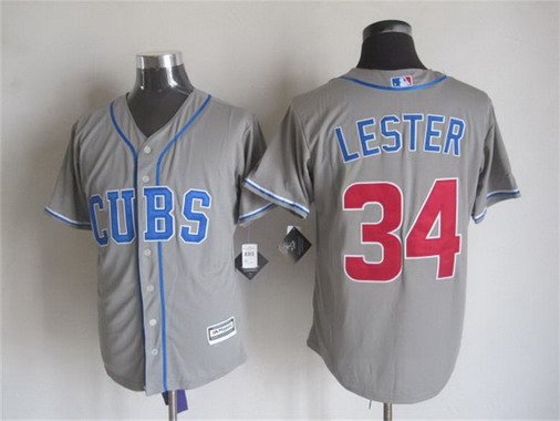 Jon Lester Chicago Cubs gray Alternate jersey