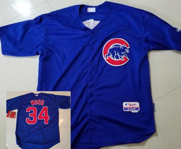 Kerry Wood Chicago Cubs blue jersey
