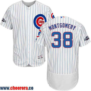 Mike Montgomery Chicago Cubs white Home jersey