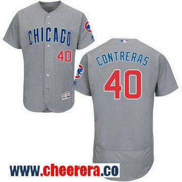 Willson Contreras Chicago Cubs gray Road jersey