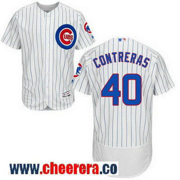 Willson Contreras Chicago Cubs white Home jersey