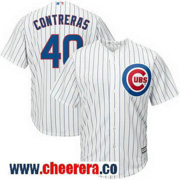 Willson Contreras Chicago Cubs white Home jersey