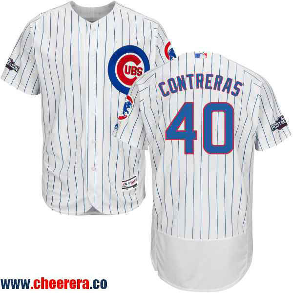 Willson Contreras Chicago Cubs white Home jersey