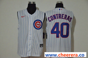 Willson Contreras Chicago Cubs white jersey
