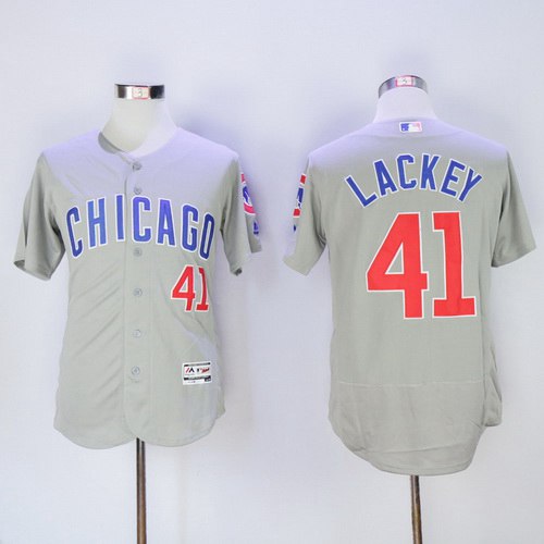 John Lackey Chicago Cubs gray Road jersey