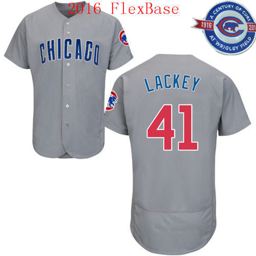 John Lackey Chicago Cubs gray Road jersey