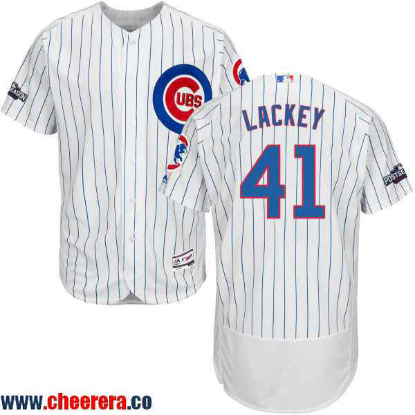 John Lackey Chicago Cubs white Home jersey