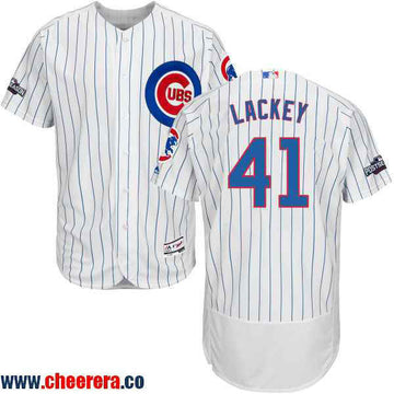 John Lackey Chicago Cubs white Home jersey