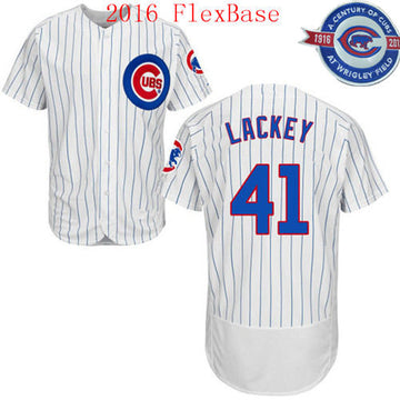 John Lackey Chicago Cubs white jersey