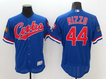Anthony Rizzo Chicago Cubs blue jersey