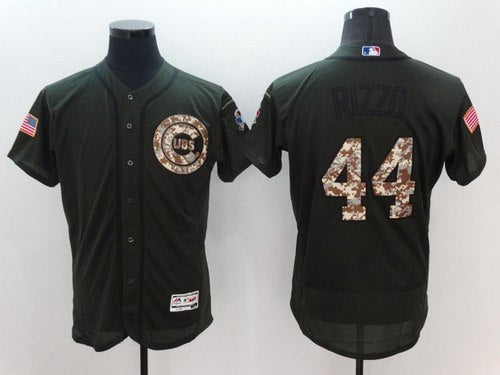 Anthony Rizzo Chicago Cubs green Salute To Service jersey