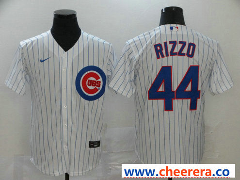 Anthony Rizzo Chicago Cubs white jersey