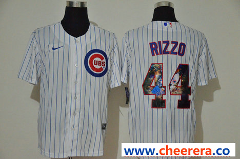 Anthony Rizzo Chicago Cubs white jersey