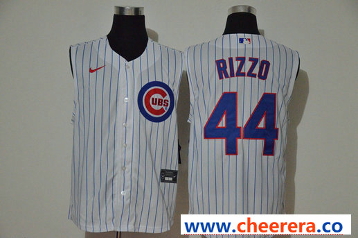 Anthony Rizzo Chicago Cubs white jersey