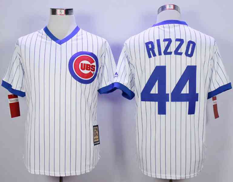 Anthony Rizzo Chicago Cubs white Throwback jersey
