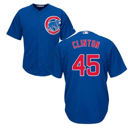 Th Presidential Candidate Hillary Clinton Chicago Cubs blue jersey