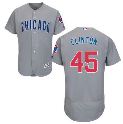 Th Presidential Candidate Hillary Clinton Chicago Cubs gray jersey