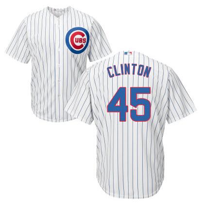 Th Presidential Candidate Hillary Clinton Chicago Cubs white jersey