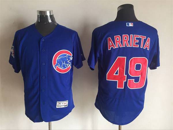 Jake Arrieta Chicago Cubs blue jersey