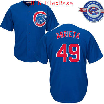 Jake Arrieta Chicago Cubs blue Alternate jersey
