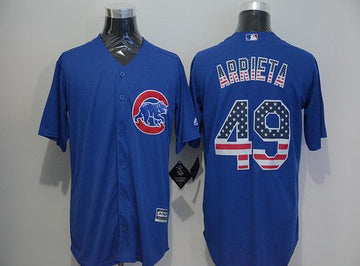Jake Arrieta Chicago Cubs blue Fashion jersey
