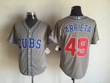 Jake Arrieta Chicago Cubs gray Alternate jersey