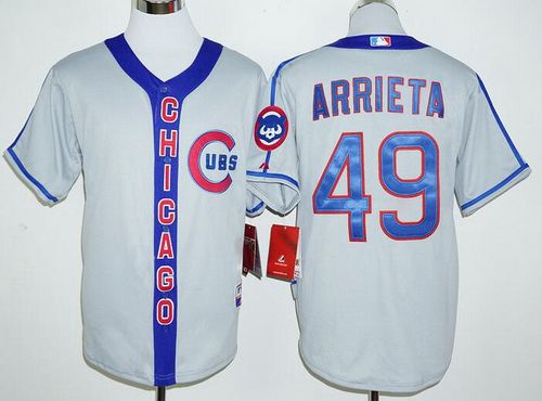 Jake Arrieta Chicago Cubs gray Retro jersey