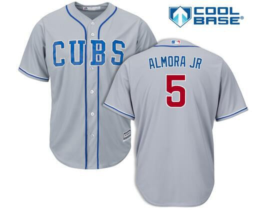 Albert Almora Jr Chicago Cubs gray Alternate jersey