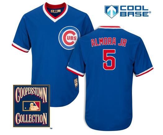 Albert Almora Jr Chicago Cubs royal Cooperstown jersey