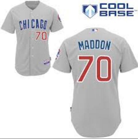 Joe Maddon Chicago Cubs gray Away jersey