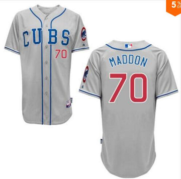 Joe Maddon Chicago Cubs gray jersey