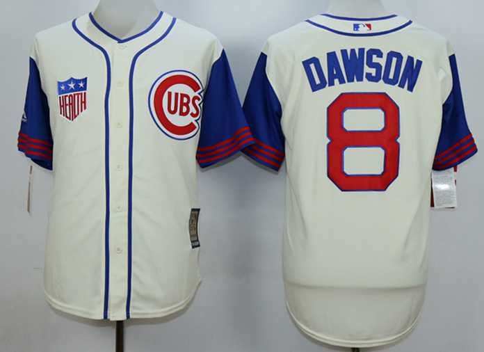 Andre Dawson Chicago Cubs cream jersey