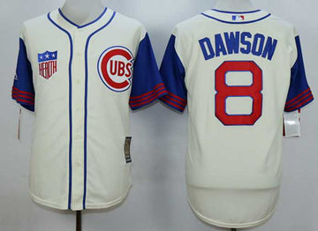 Andre Dawson Chicago Cubs cream jersey