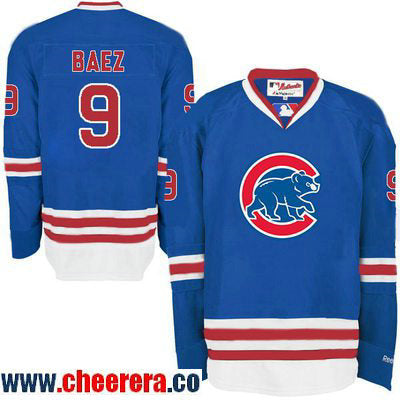 Javier Baez Chicago Cubs royal jersey