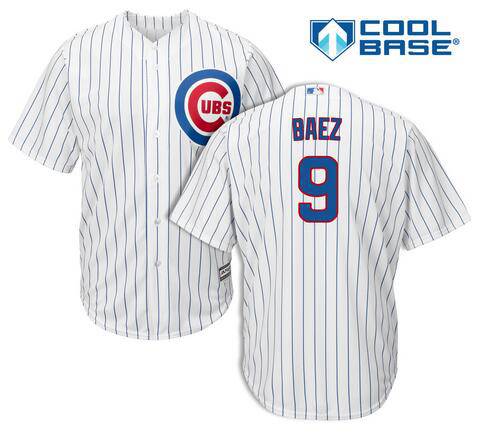 Javier Baez Chicago Cubs white Authentic jersey