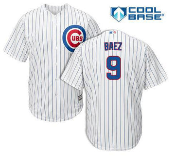 Javier Baez Chicago Cubs white Authentic jersey