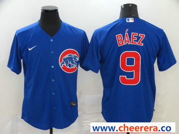 Javier Baez Chicago Cubs royal jersey