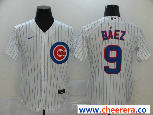 Javier Baez Chicago Cubs white jersey