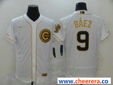 Javier Baez Chicago Cubs white jersey
